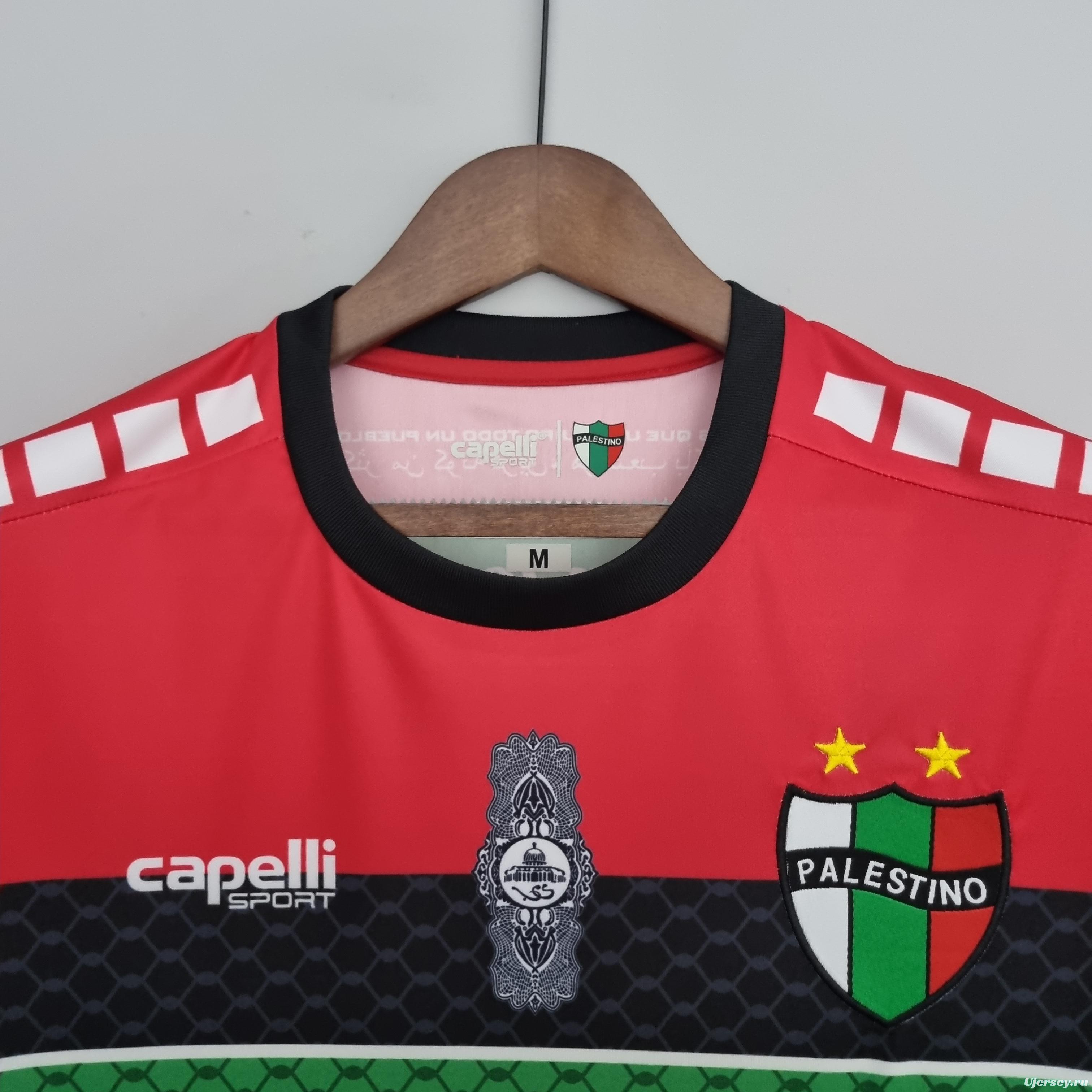 22/23 Deportivo Palestino Red Soccer Jersey