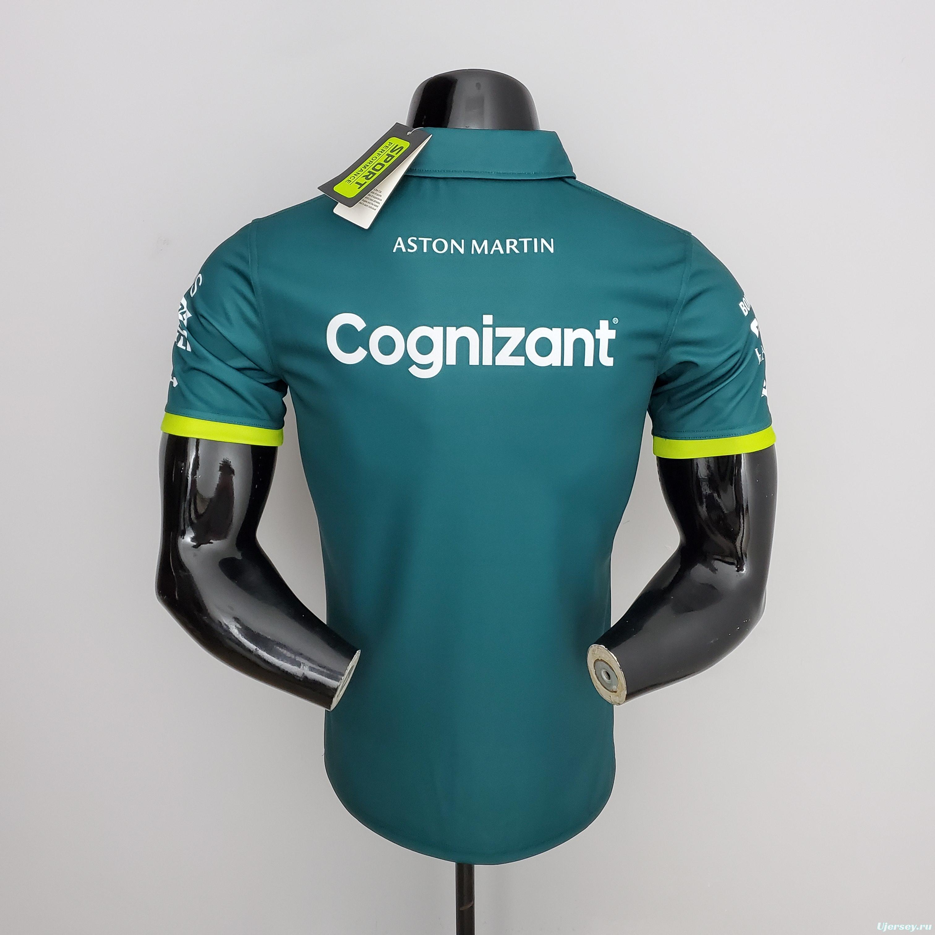 F1 Formula One 2022 Aston Martin Polo Green S-5XL