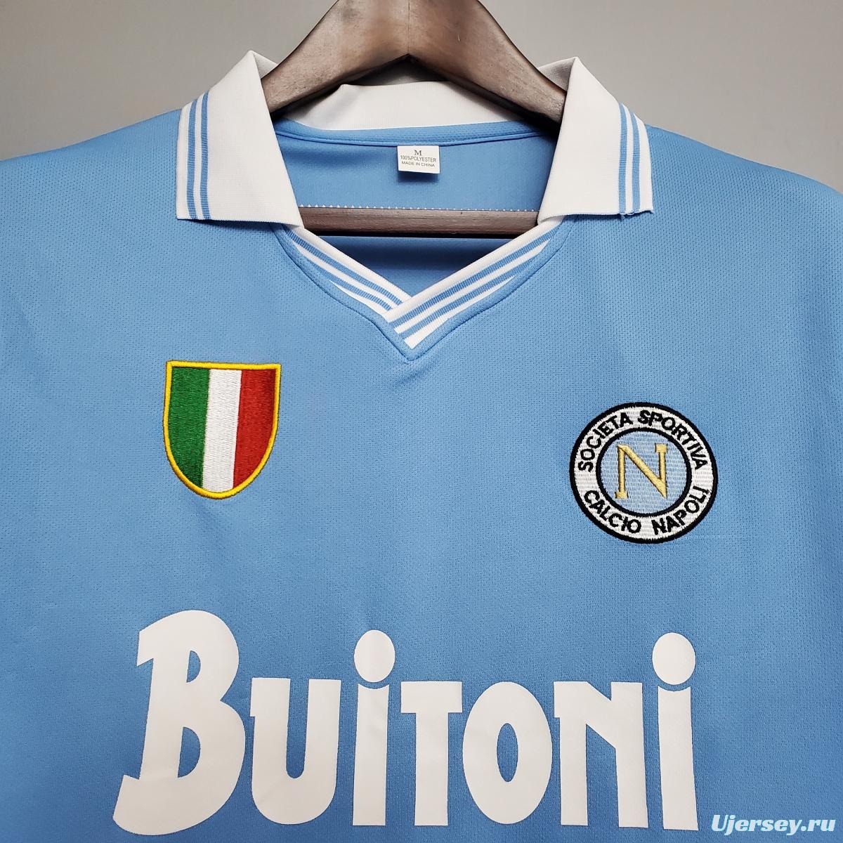 Retro Napoli 86/87 home Soccer Jersey