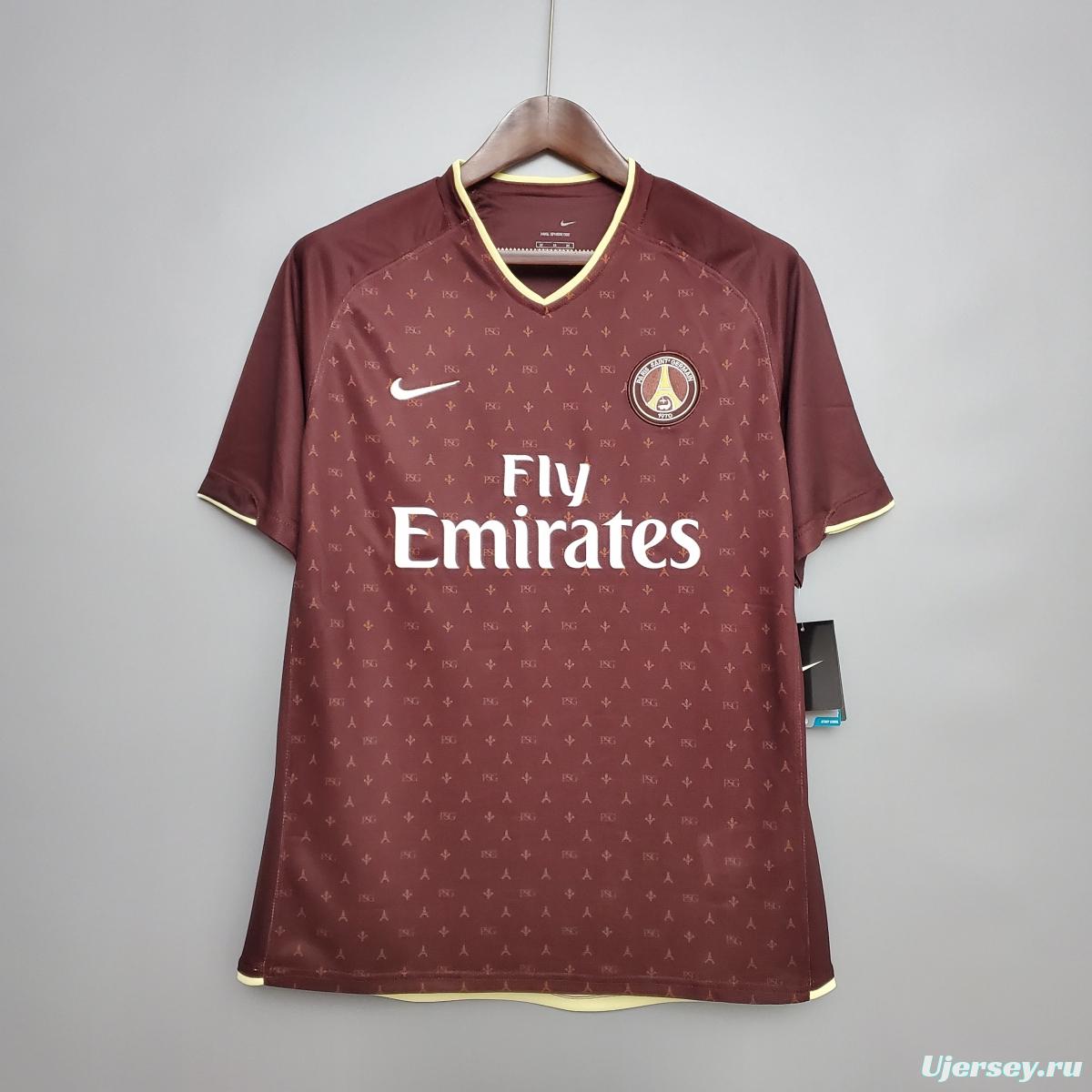 Retro 06/07 PSG Away Red Soccer Jersey