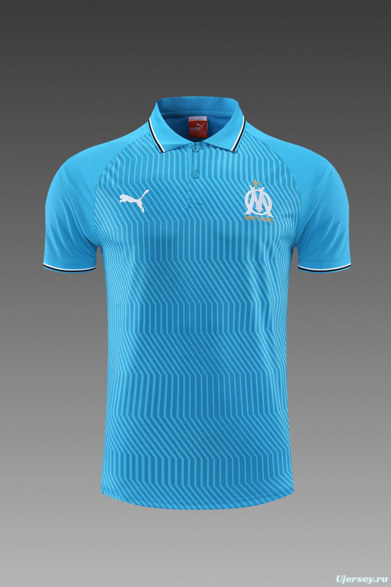 Olympique de Marseille POLO kit Royal Blue (not supported to be sold separately)