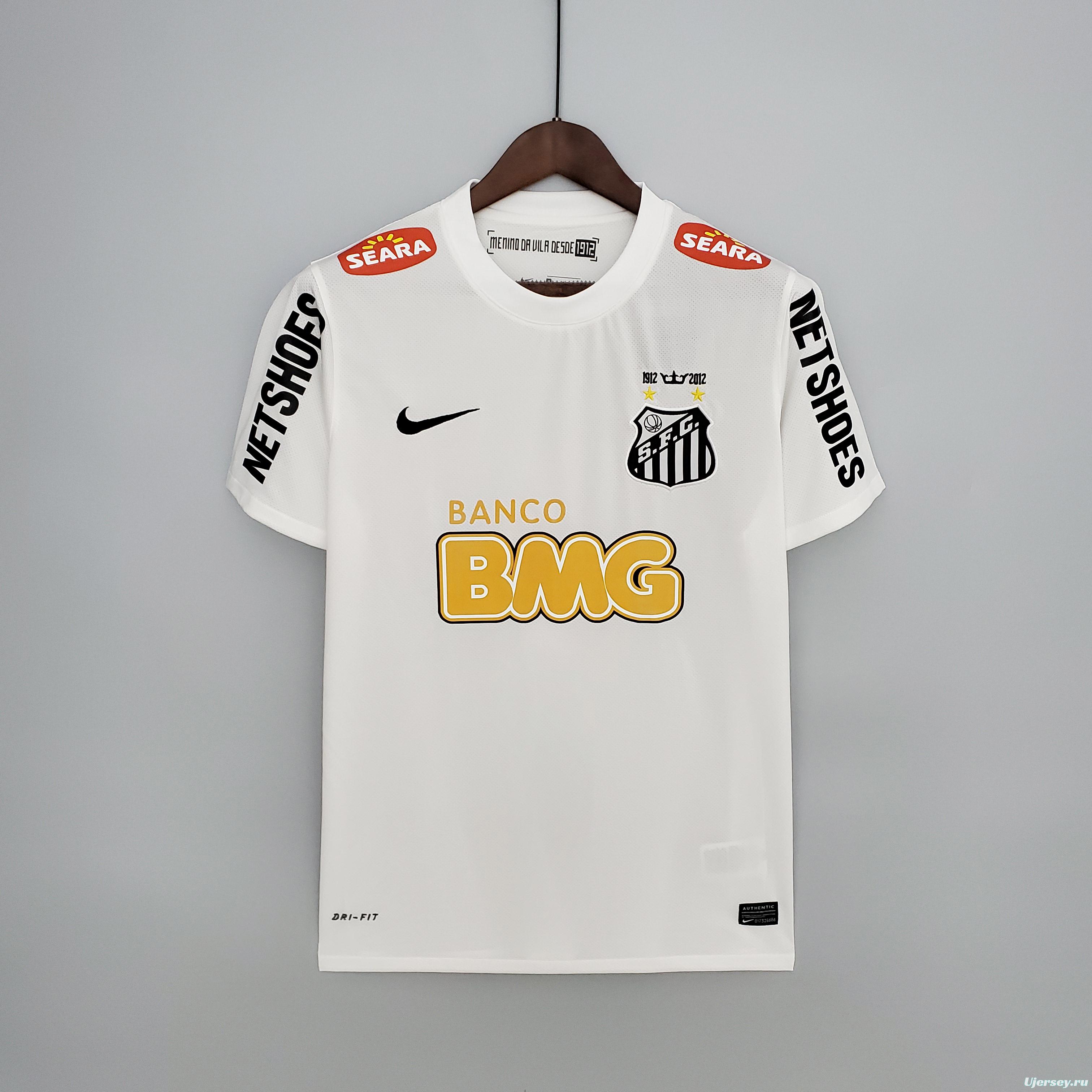 Retro 12/13 Santos home Soccer Jersey