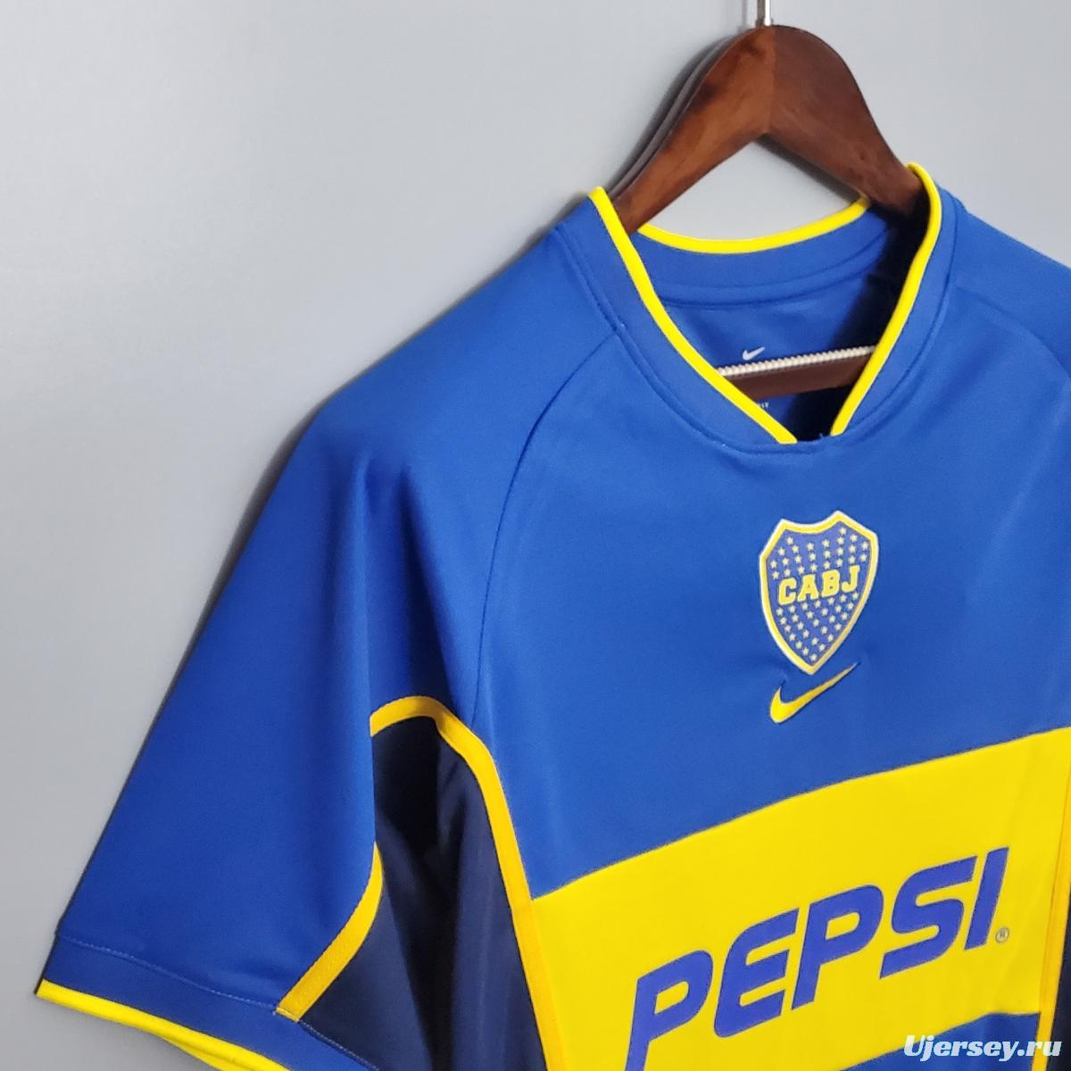 Retro 01/02 Boca Juniors Home Jersey