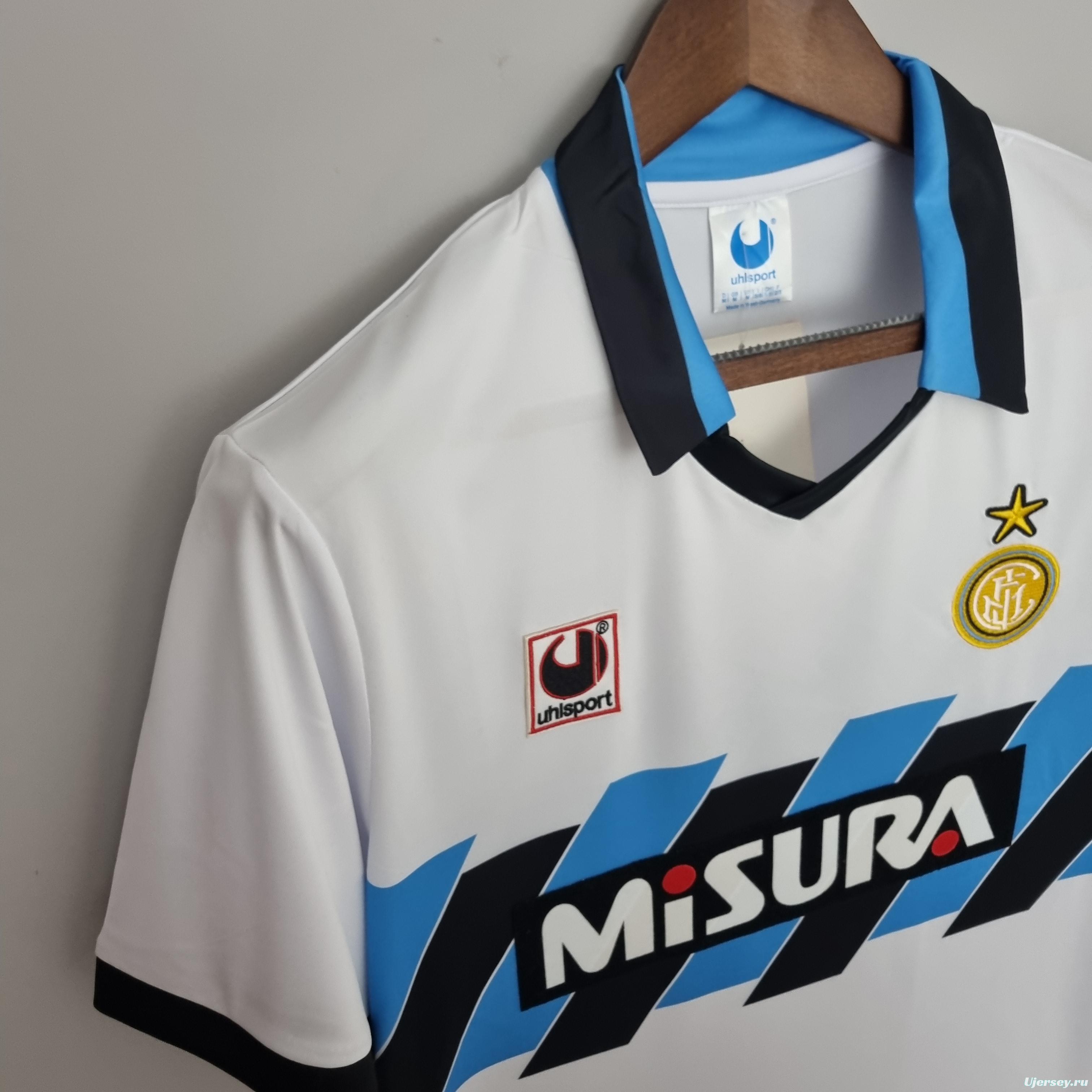 Retro 90/91 Inter Milan away Soccer Jersey