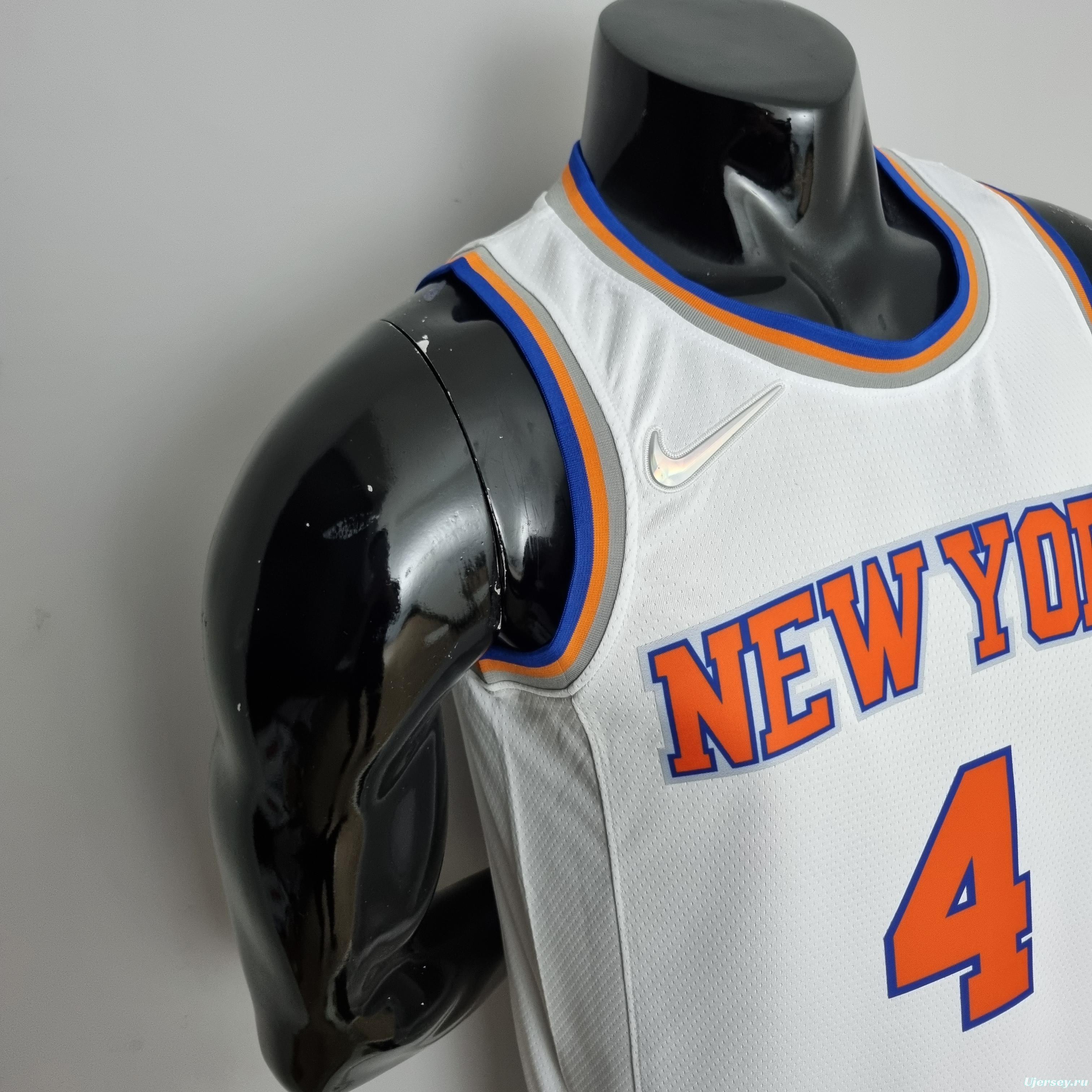 75th Anniversary Ross #4 New York Knicks White NBA Jersey