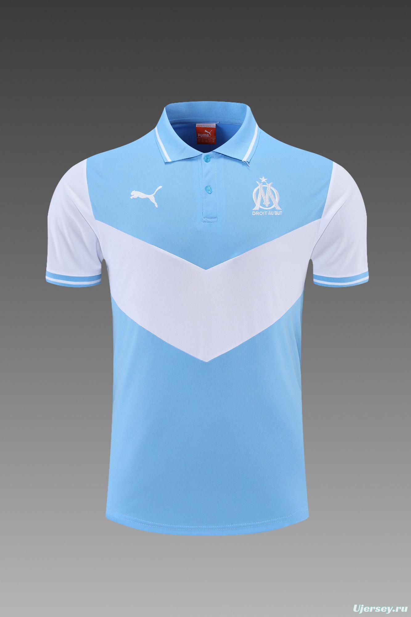 Olympique de Marseille POLO kit blue and white (not sold separately)