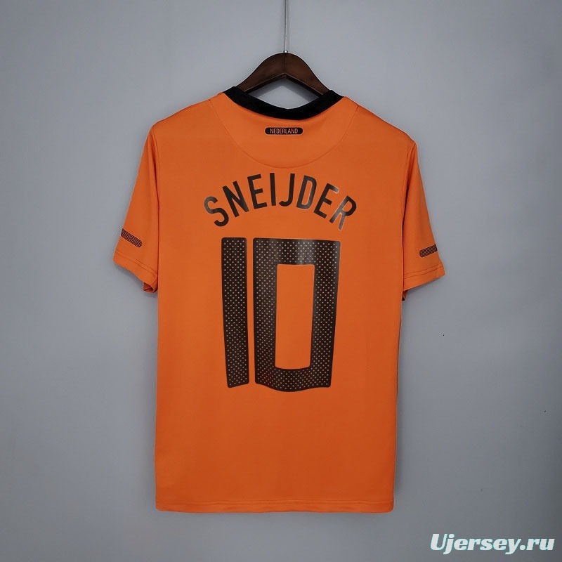 Retro Netherlands 2010 home Soccer Jersey