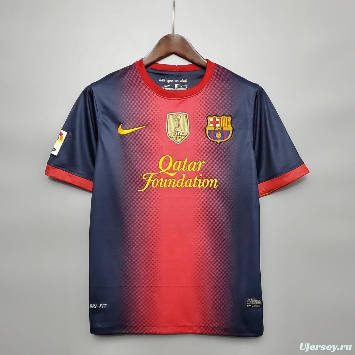 Retro Barcelona 12/13 home Soccer Jersey