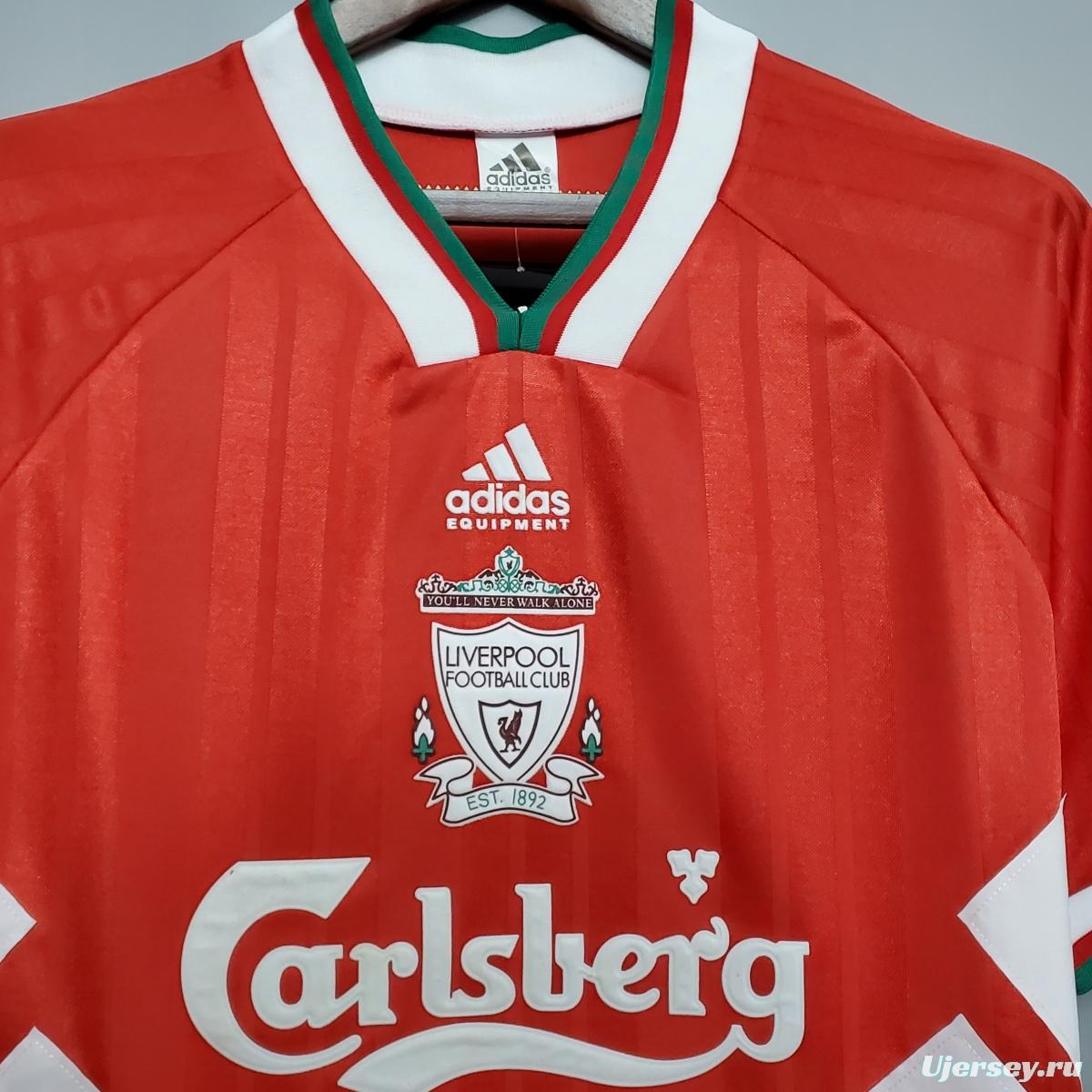 Retro 93/95 Liverpool home Soccer Jersey