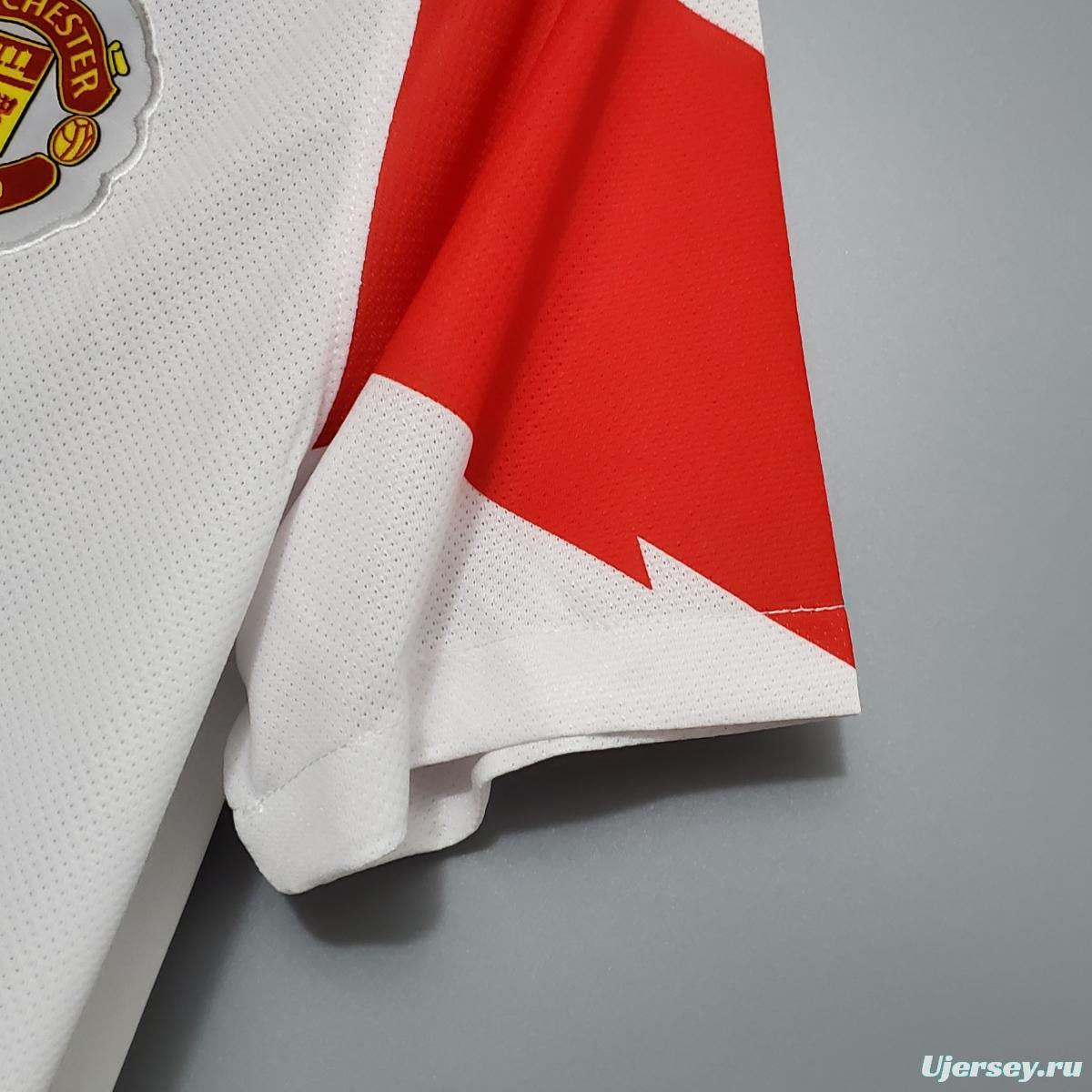 Retro 10/11 Manchester United in the Champions League version away Soccer Jersey