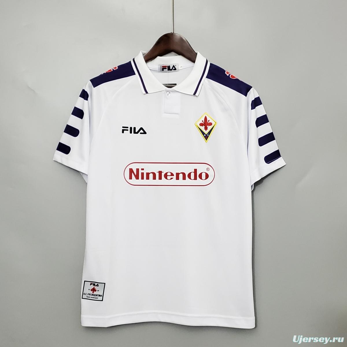 Retro 98/99 Fiorentina Away White Jersey