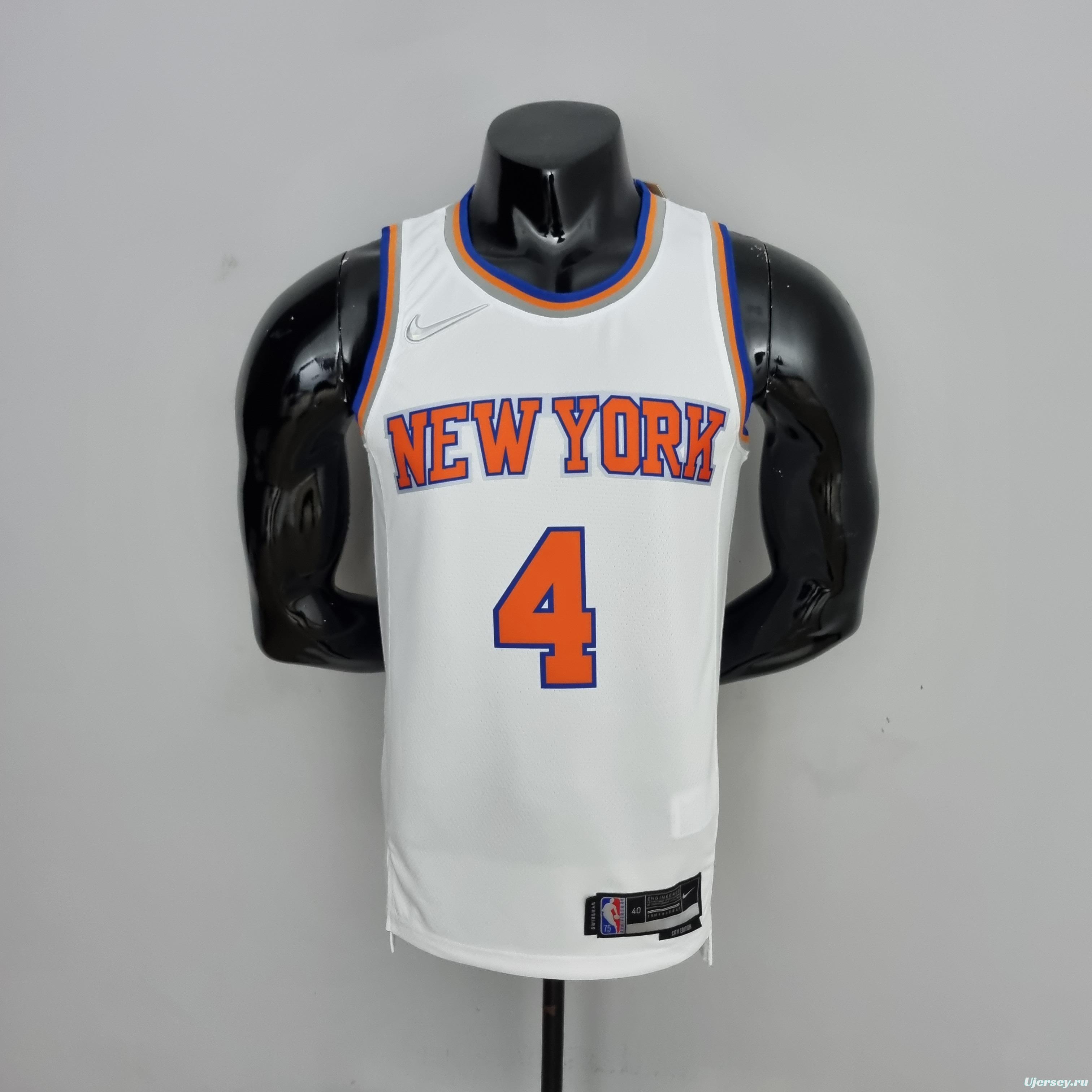 75th Anniversary Ross #4 New York Knicks White NBA Jersey