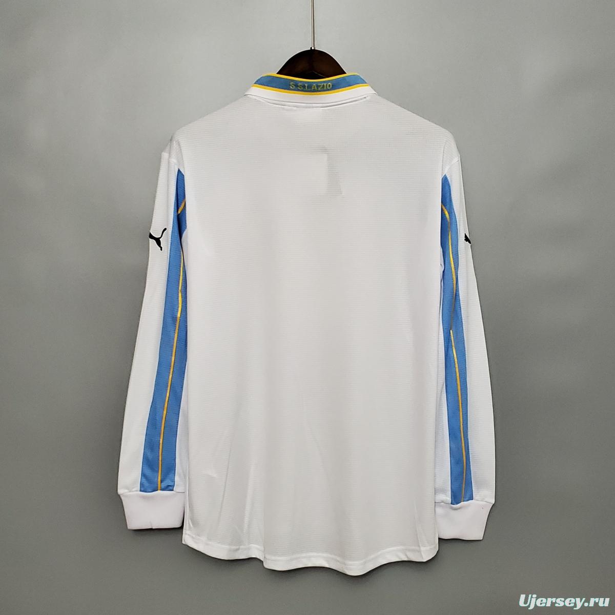 Retro 00/01 Lazio Long sleeve away Soccer Jersey