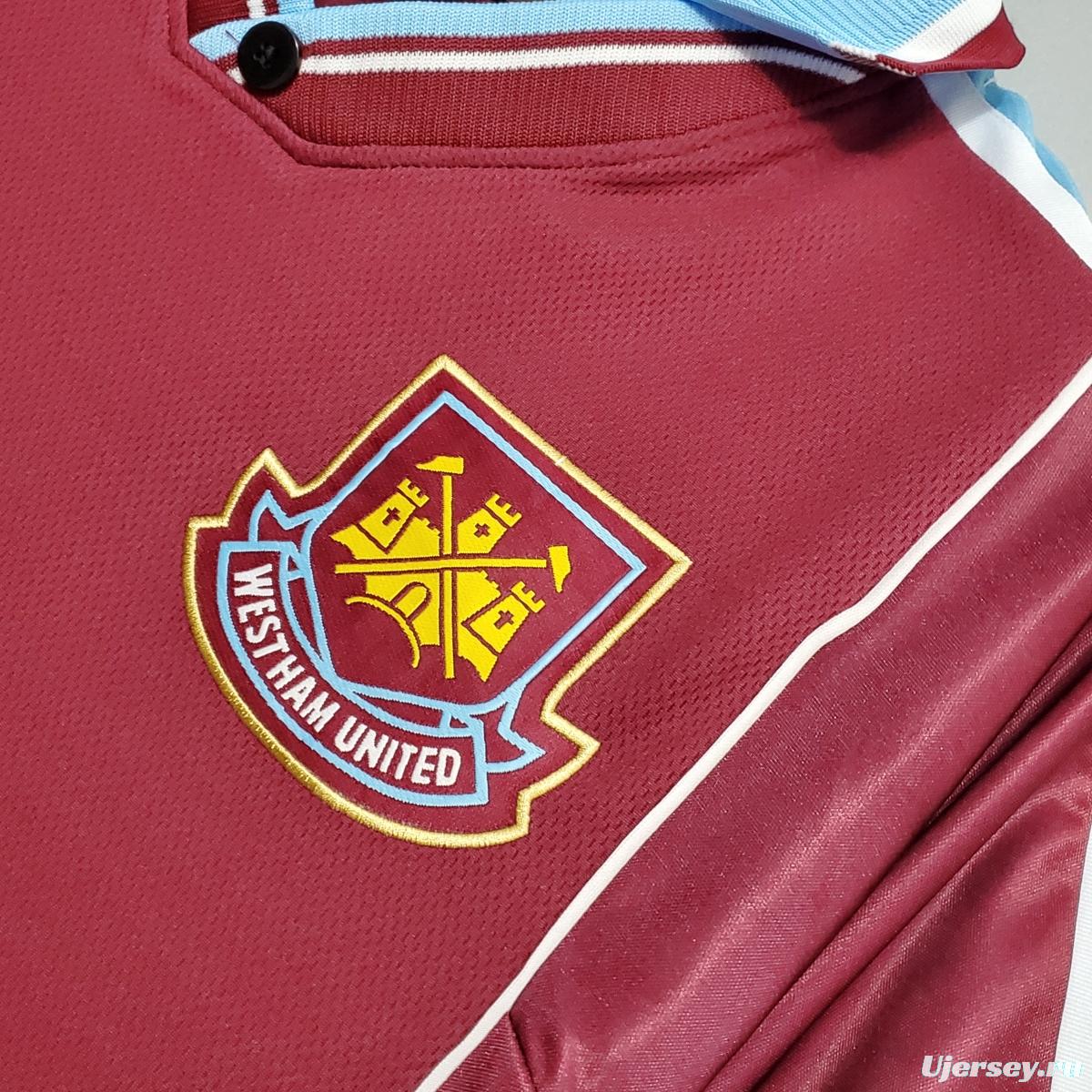 Retro 99/01 West Ham United home Soccer Jersey