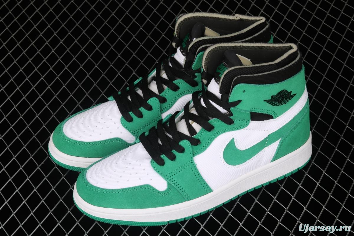 Air Jordan 1 Zoom CMFT StAdidasium Green white and green splicing CT0978-300