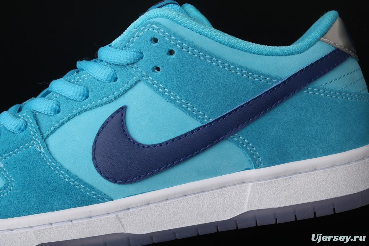 NIKE SB DUNK Low Pro sky blue fur-like fluorescent bottom low-top casual board shoes BQ6817-400