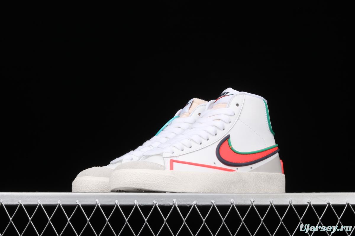 NIKE Blazer Mid '1977 Vintage WE trailblazer drip plastic series high top casual board shoes 853508 diving red