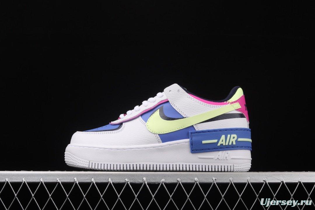 NIKE Air Force 1 ShAdidasow light weight heightened low-top board shoes CJ1641-100