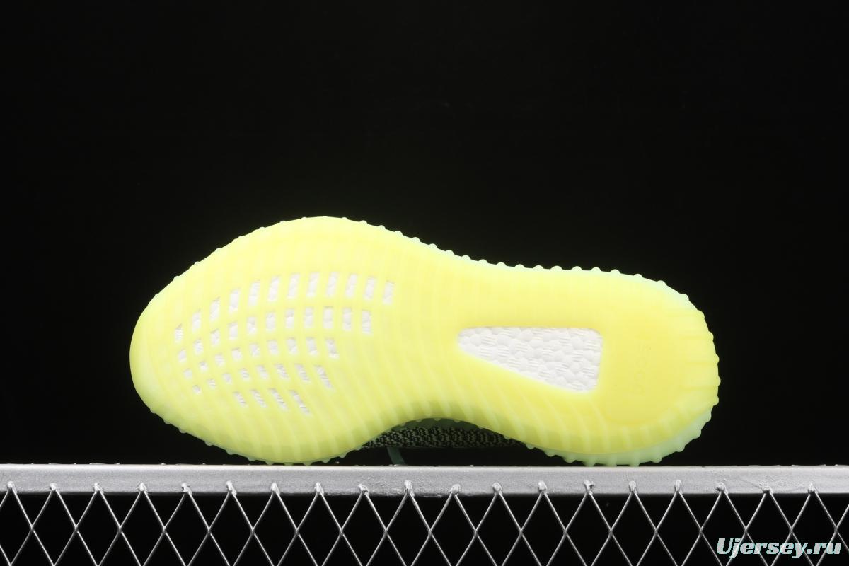 Adidas Yeezy Boost 350V2 Yeezreel FW5191 Darth Coconut 350 second generation hollowed-out black and yellow luminous angel color