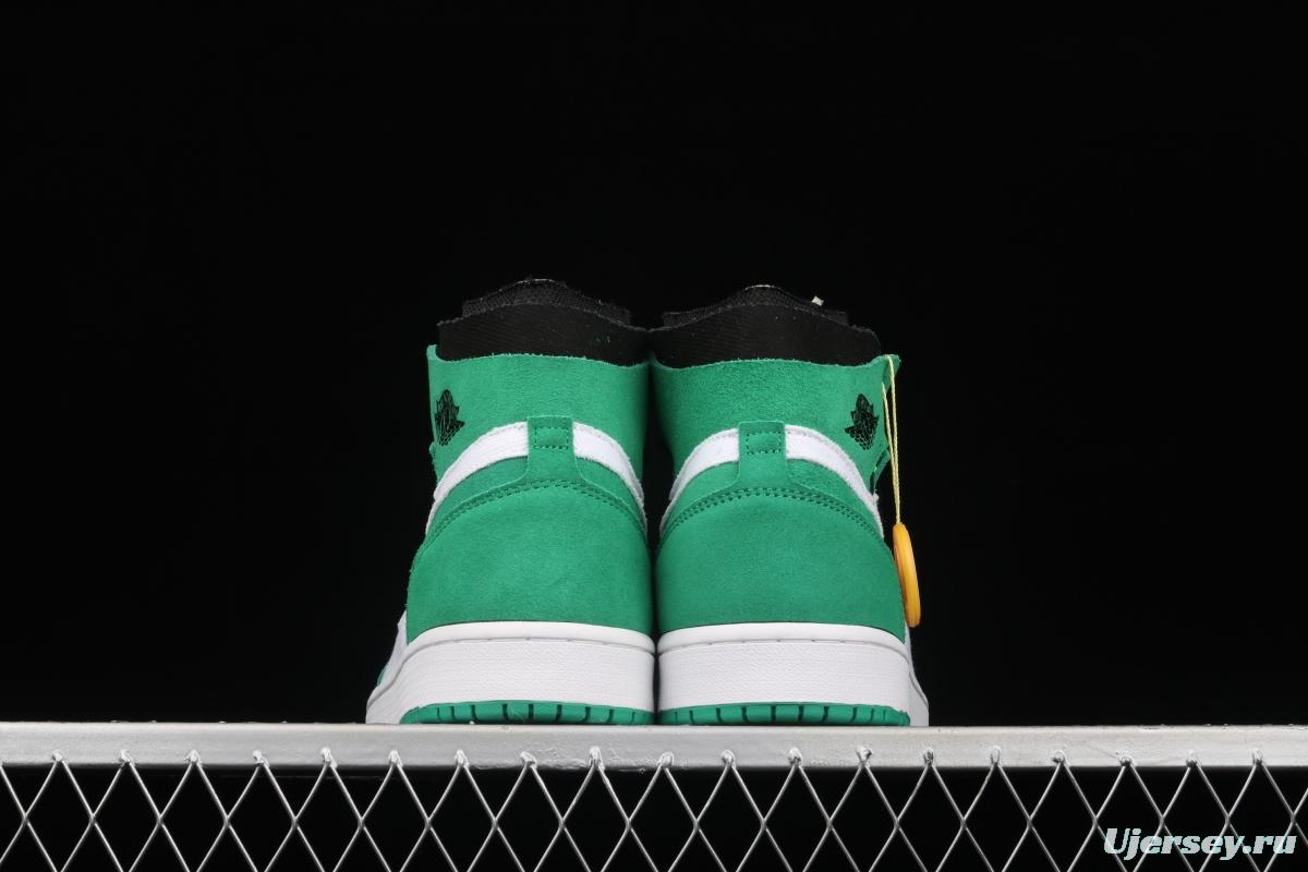Air Jordan 1 Zoom CMFT StAdidasium Green white and green splicing CT0978-300