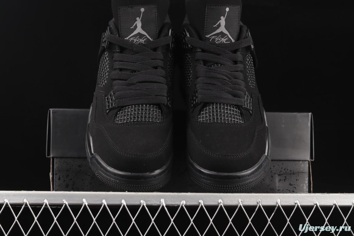 Air Jordan 4 Black Cat Black Cat True header layer CU1110-010