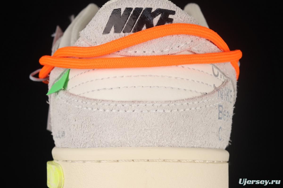 OFF-White x NIKE DUNK Low OW SB buckle rebound fashion casual board shoes DJ0950-108