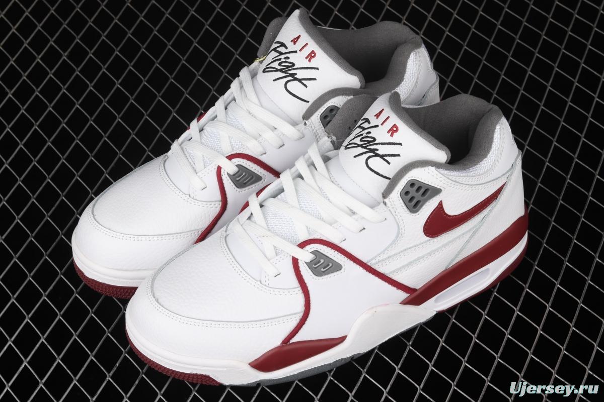 NIKE Air Flight 89 white and red air cushion basketball shoes DD1173-100