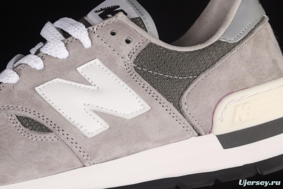 New Balance NB990 series of high-end American retro leisure running shoes M990GRY