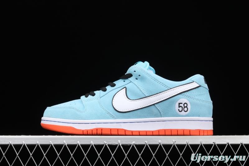 WE CLUB 58 x Nike SB DUNK Low Pro Club 58 Gulf Slam Dunk Series low side leisure sports skateboard shoes BQ6817-401