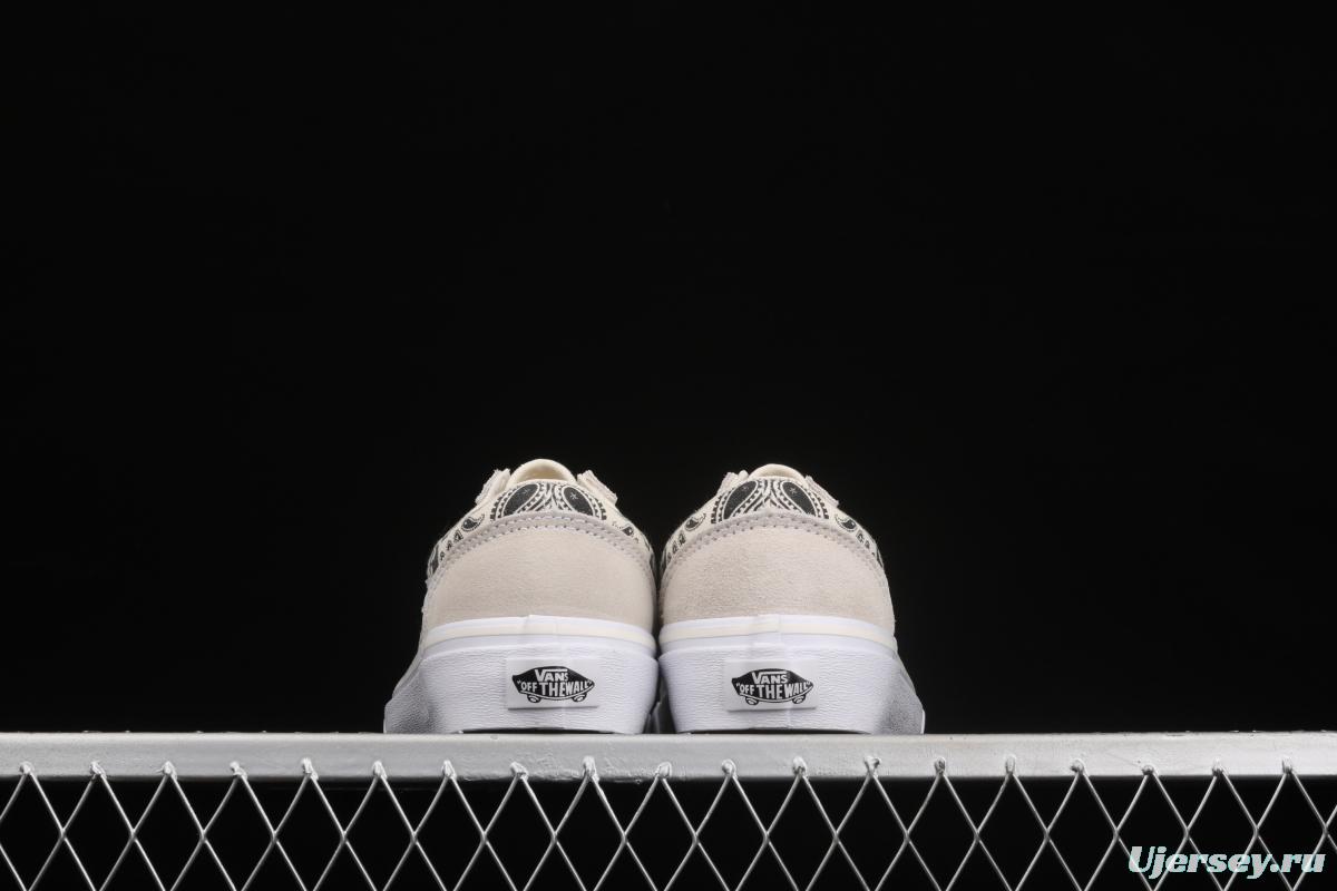 Vans Style 36 million skull print low side vulcanized canvas casual shoes VN0A4BVEN8K White Skeleton
