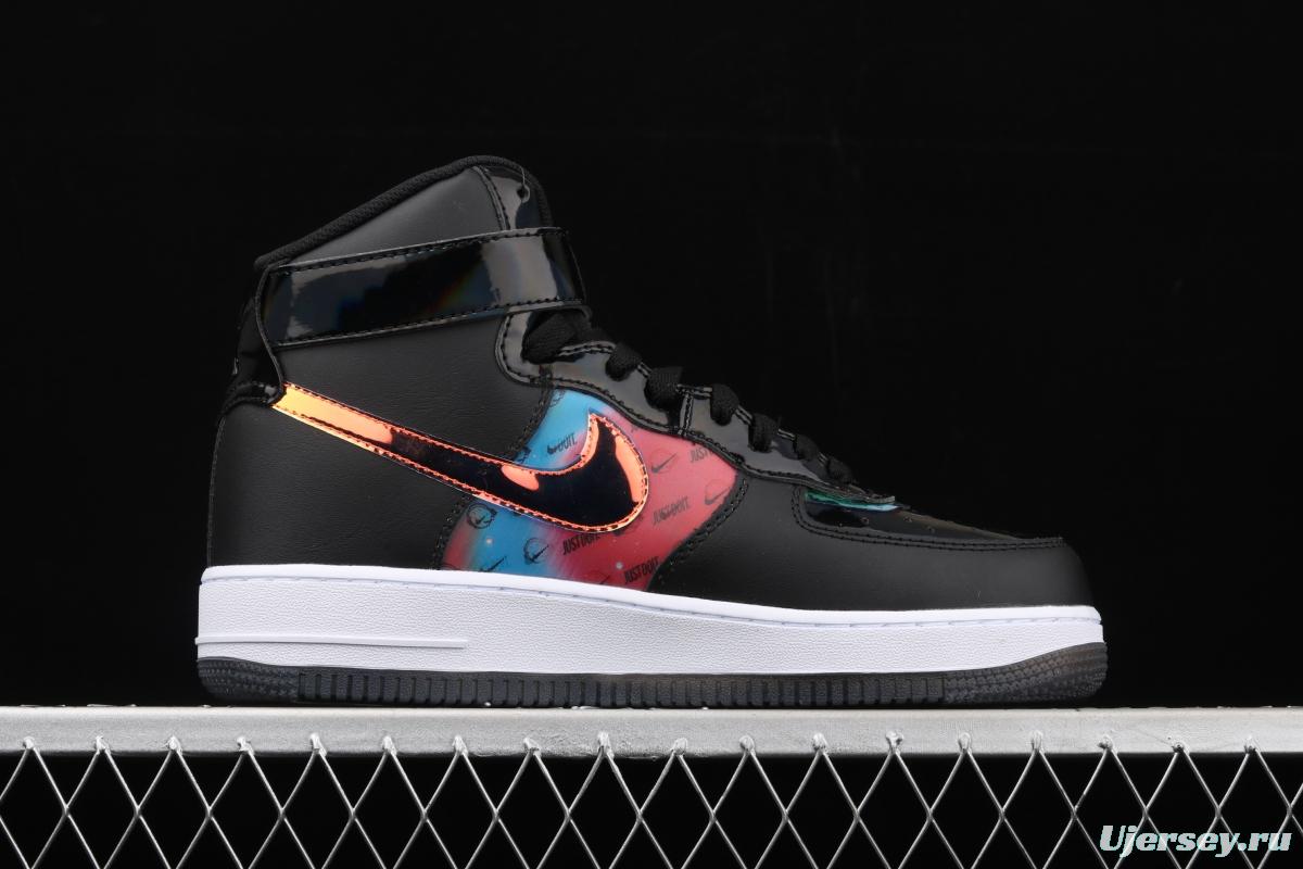 NIKE Air Force 11607 LV8 Good Game video game limits black dazzling laser Velcro high upper board shoes DC0831-101,