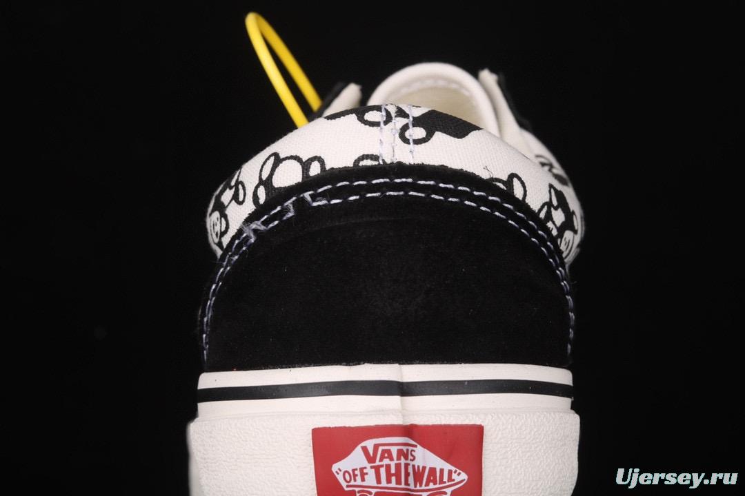 Vans Old Skool Vans Anaheim classic series giant panda low-top casual board shoes VNOA3023W33