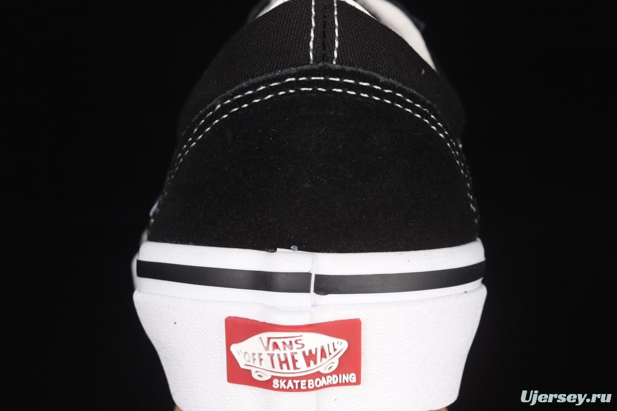 Vans Skate Classics Old Skool Anaheim side checkerboard black and white classic low-top casual board shoes VN0A5FCBY28