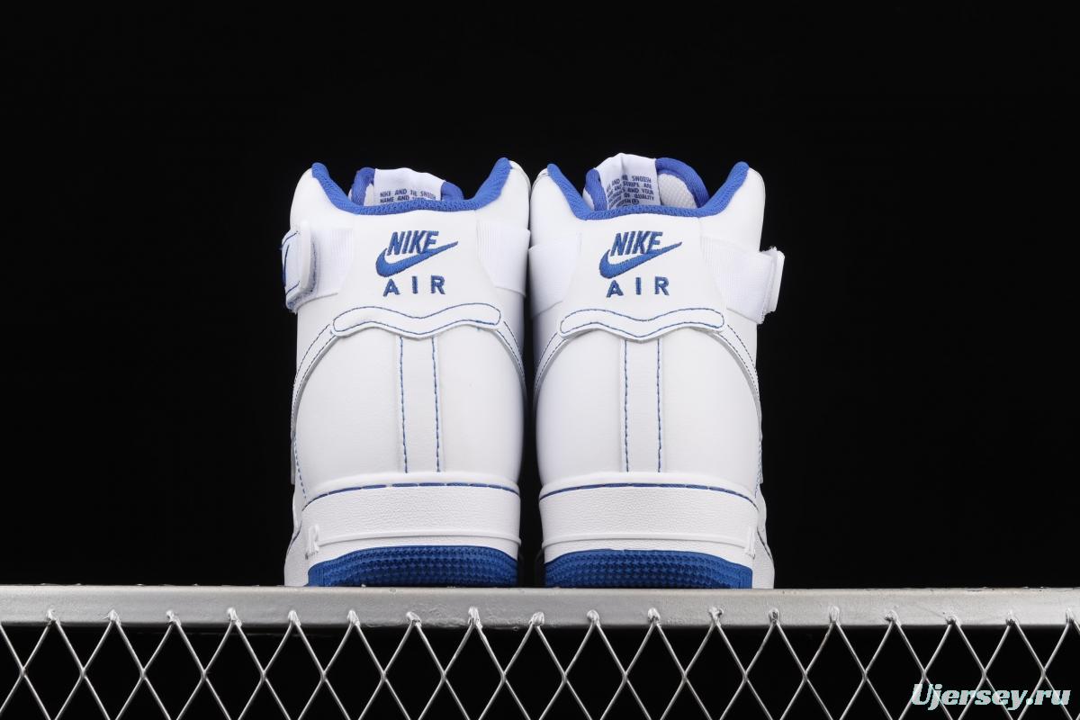 NIKE Air Force 1 High'07 white and blue high top casual board shoes CV1753-101