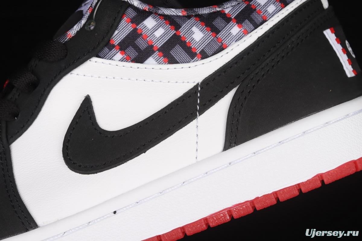 Air Jordan 1 Low Quai 54 black and white Paris low-gang cultural leisure sports shoes DM0095-106
