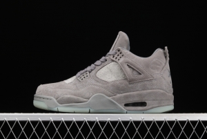 Air Jordan 4 Cool Grey cool gray suede night glossy soled basketball shoes 930155-003