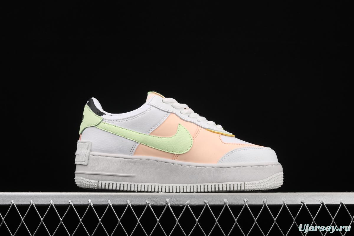 NIKE Air Force 1 ShAdidasow light weight heightened low-top 100-board shoes CW6030-107,