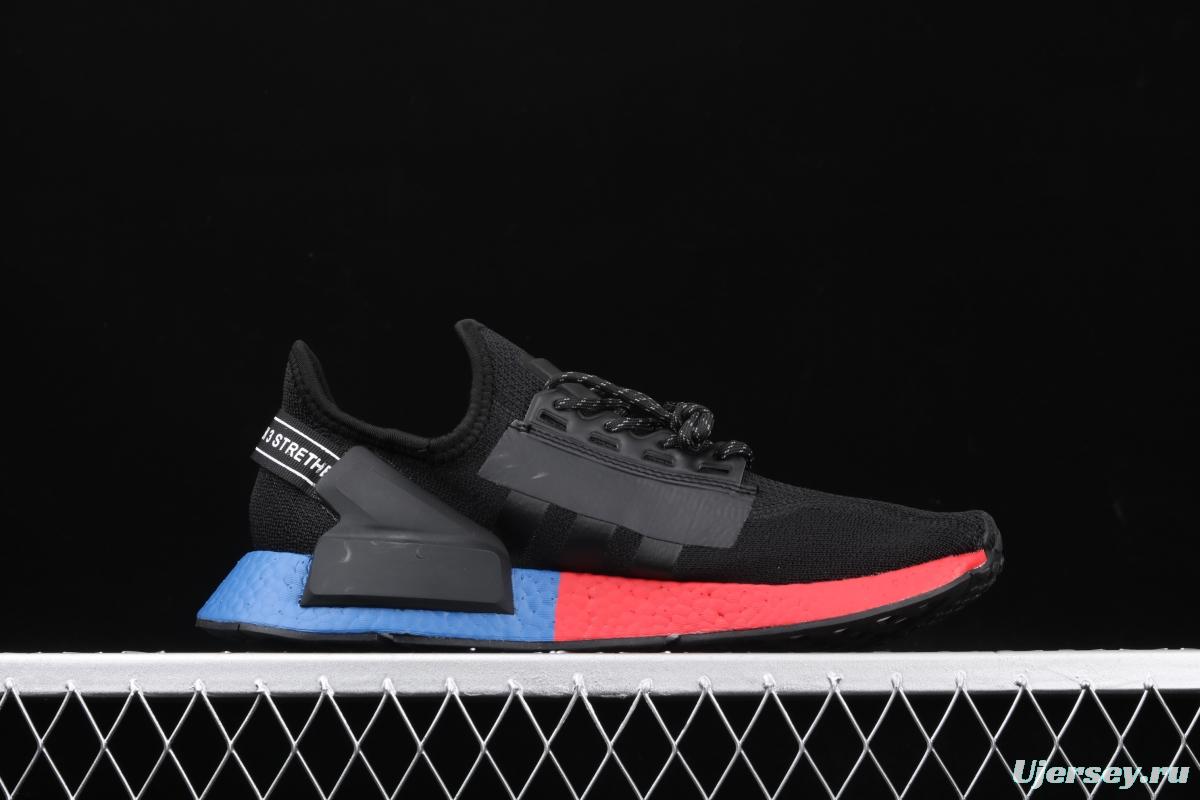 Adidas NMD R1 Boost V2 FW5328 second generation elastic knitted face running shoes