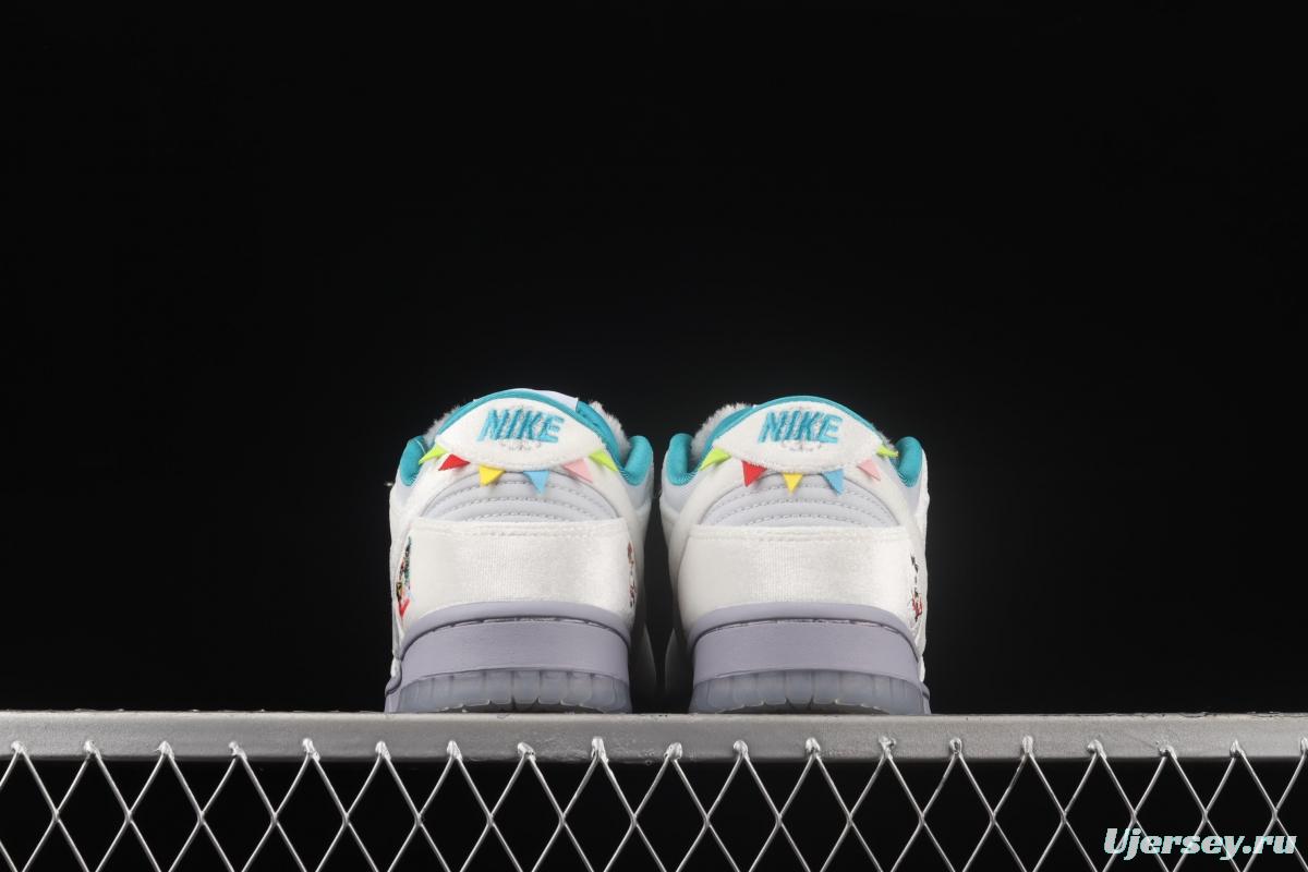 NIKE DUNK Low ICE ice and snow color SB buckle rebound fashion leisure board shoes DO2326-001