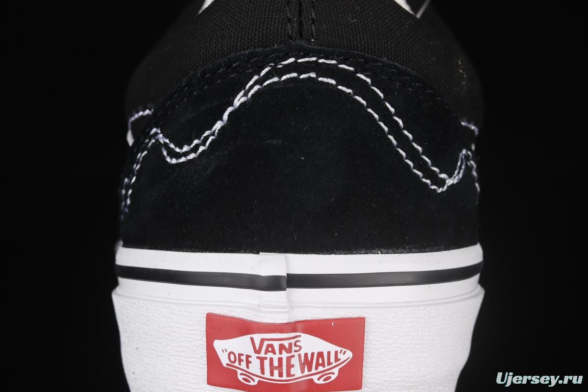 Vans Og Era Lx joint line design black classic low-top casual board shoes VN0A4P3XOSU