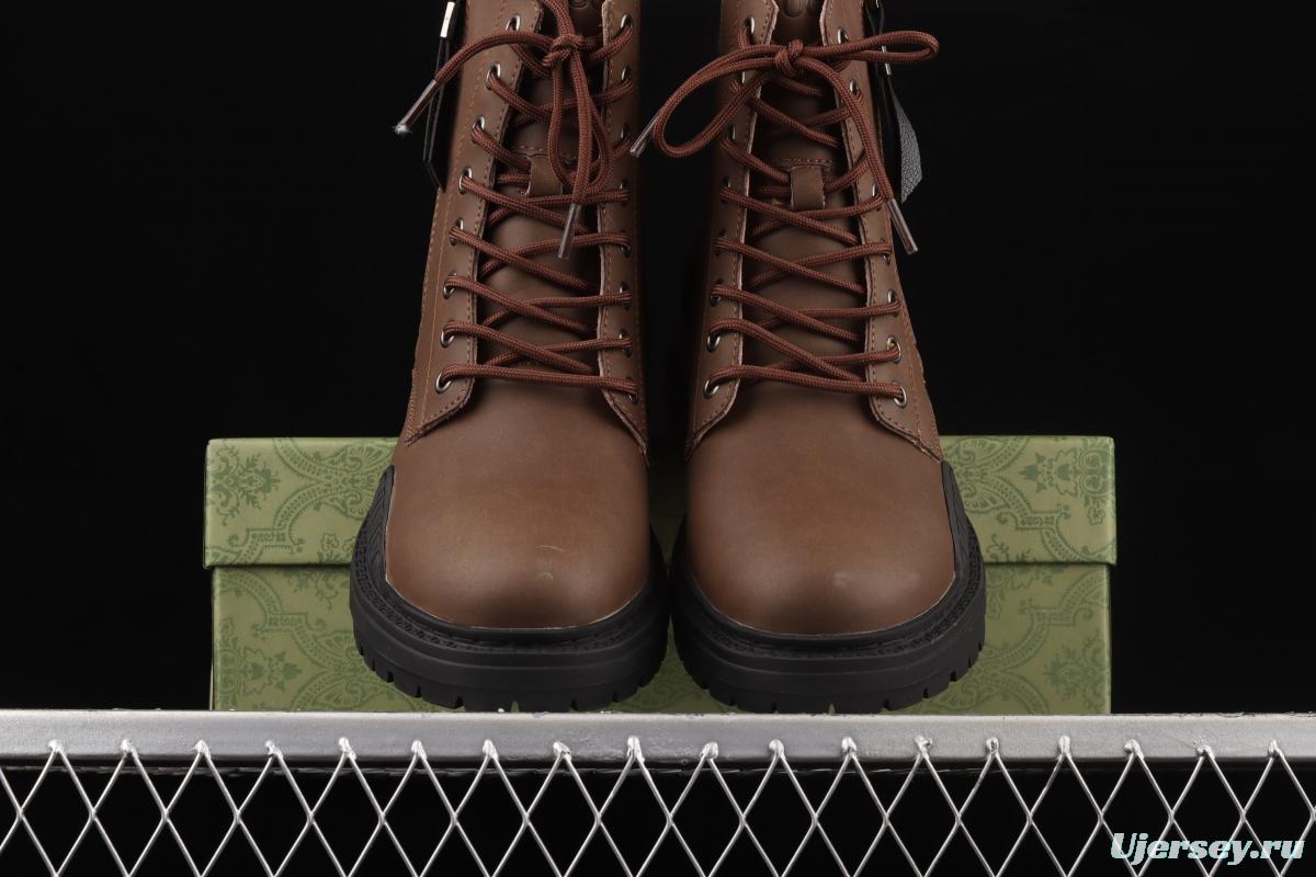 Gucci Screener GG High-Top Sneaker Gucci retro college style leisure Martin boots 02JPO605533