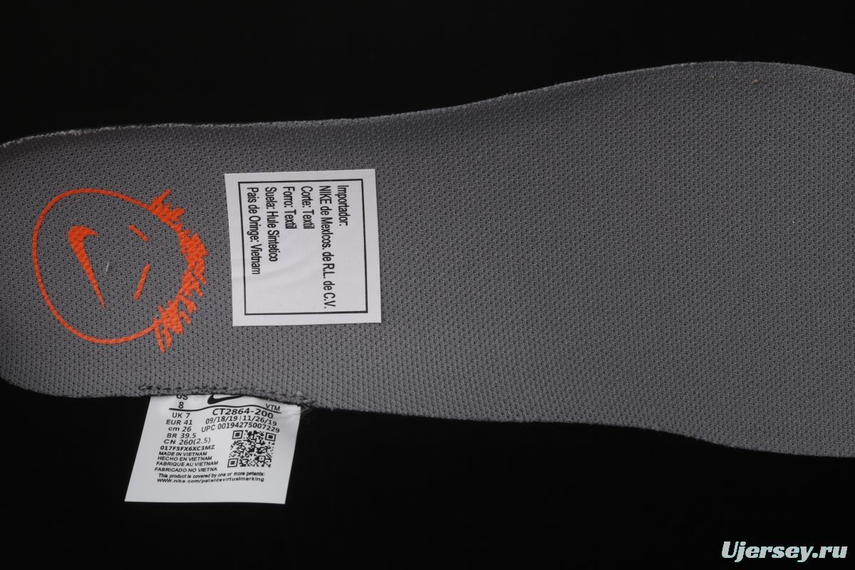 Travis Scott x NIKE Air Max 270React TS co-branded half-palm air cushion running shoes CT2864-200