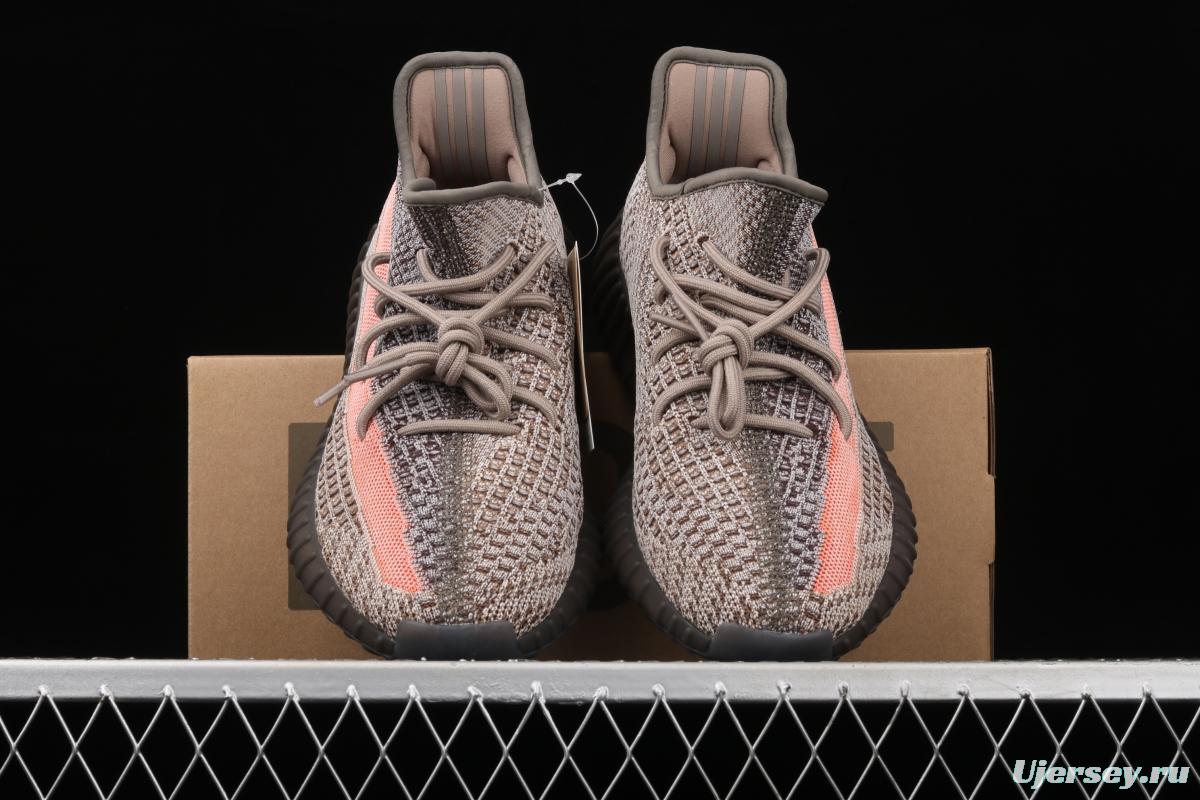 Adidas Yeezy 350 Boost V2 Ash Stone GW0089 Darth Coconut 350 second generation hollowed-out volcanic lime powder color matching