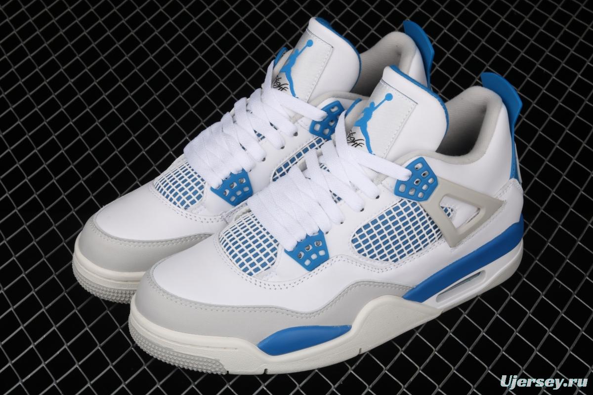 Air Jordan 4 Retro Military Blue White Blue 308497-105