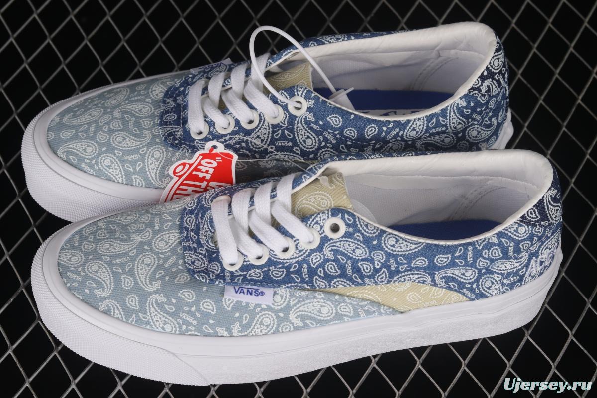 Vans Acer Ni Sp Cashew Flower Retro Denim Denim Blue Low Casual Sneakers VN0A4UWYASN