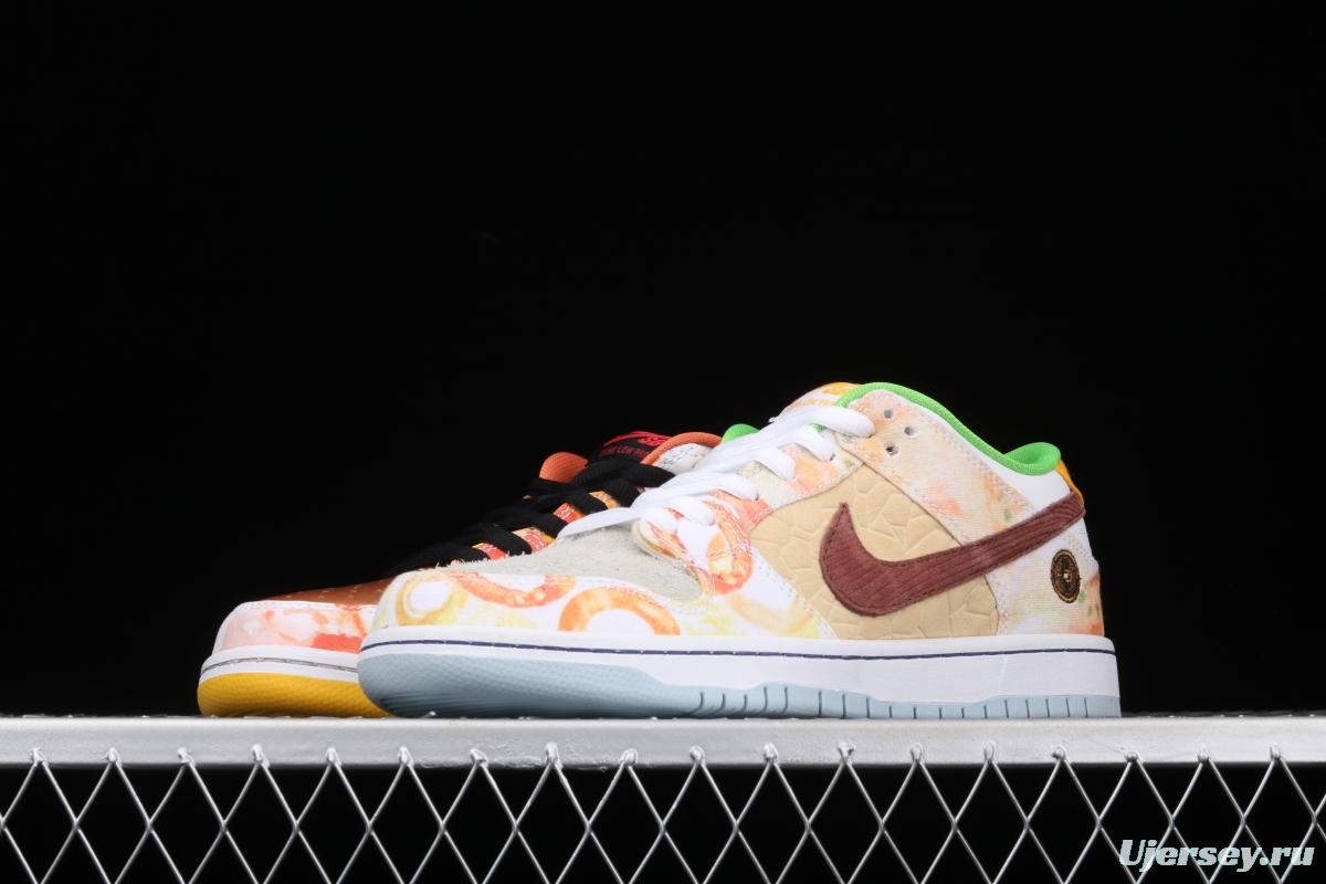 NIKE SB DUNK Low CNY joint style Chinese mandarin duck tie-dyed low-top skateboard shoes CV1628-800