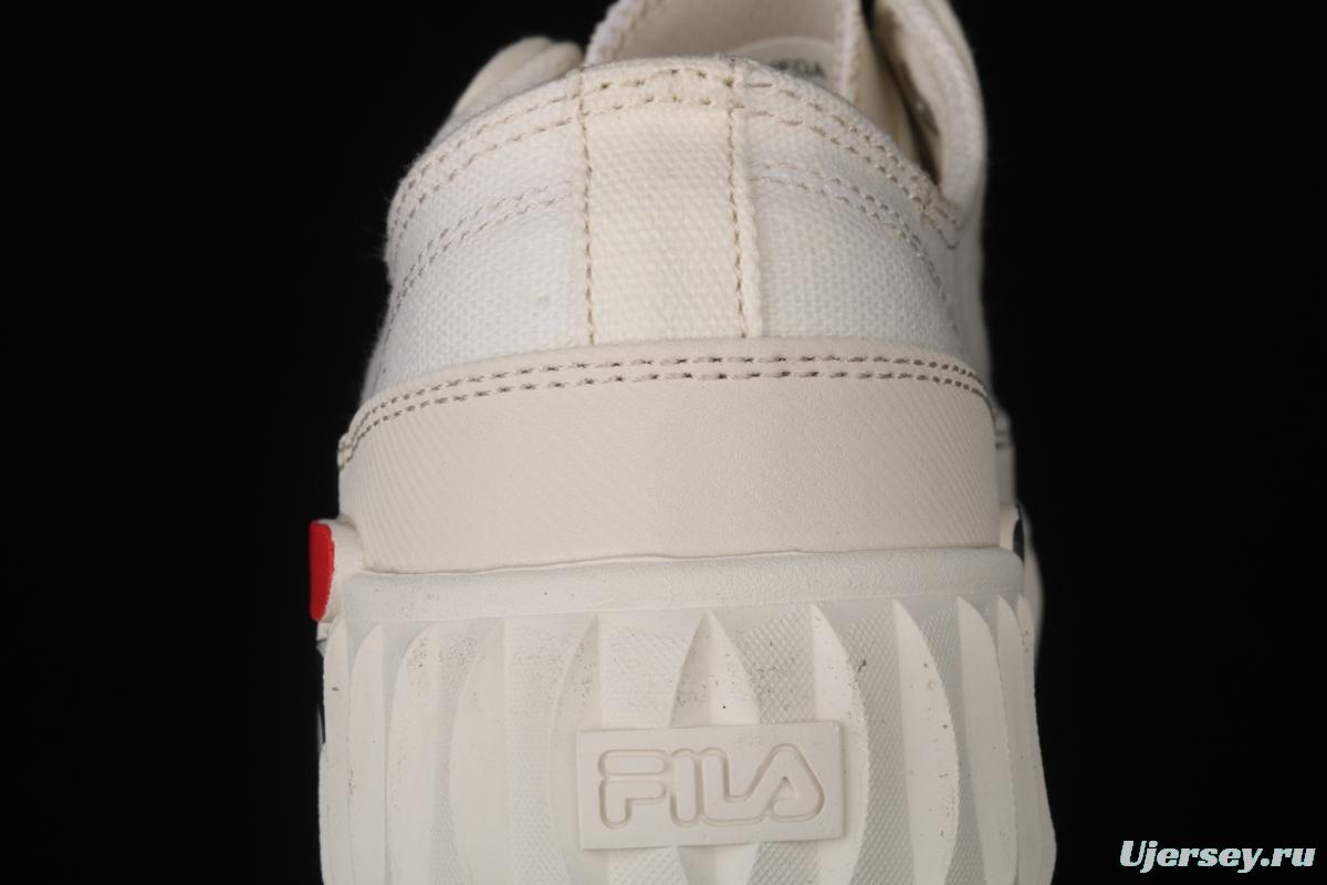 FILA 2021 new thick bottom biscuit small white shoes F12W124342FGA