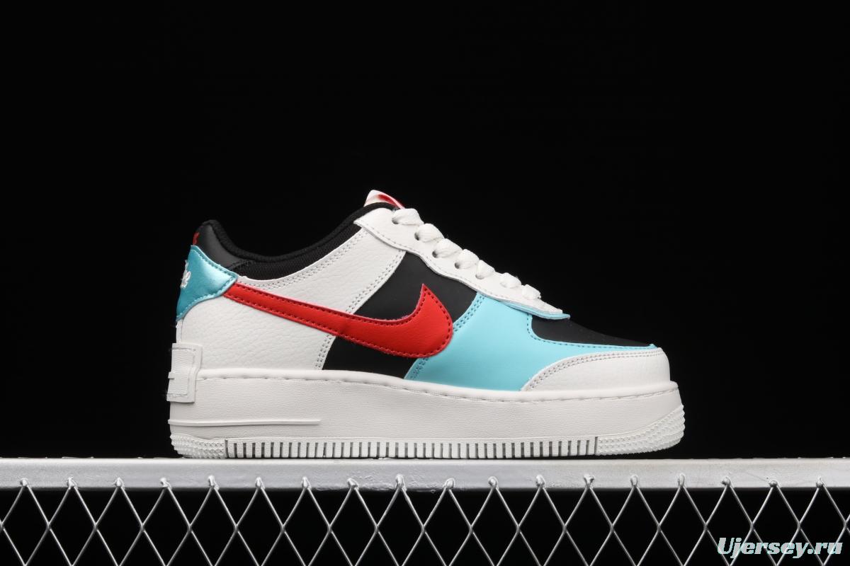 NIKE Air Force 1 ShAdidasow Rtl light weight heightened low-top board shoes DA4291-100