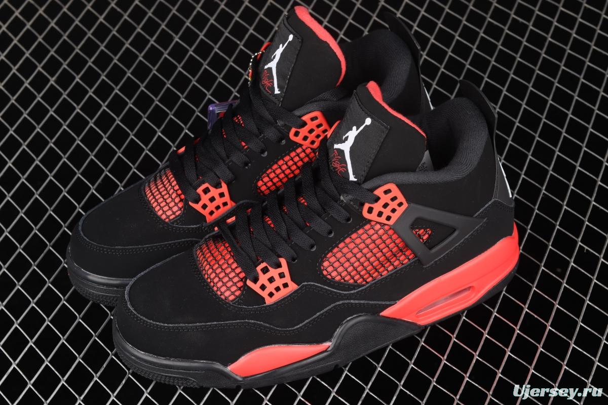 Air Jordan 4 Retro SE University Blue New Black and Red retro Leisure Sports Culture Basketball shoes CT8527-016