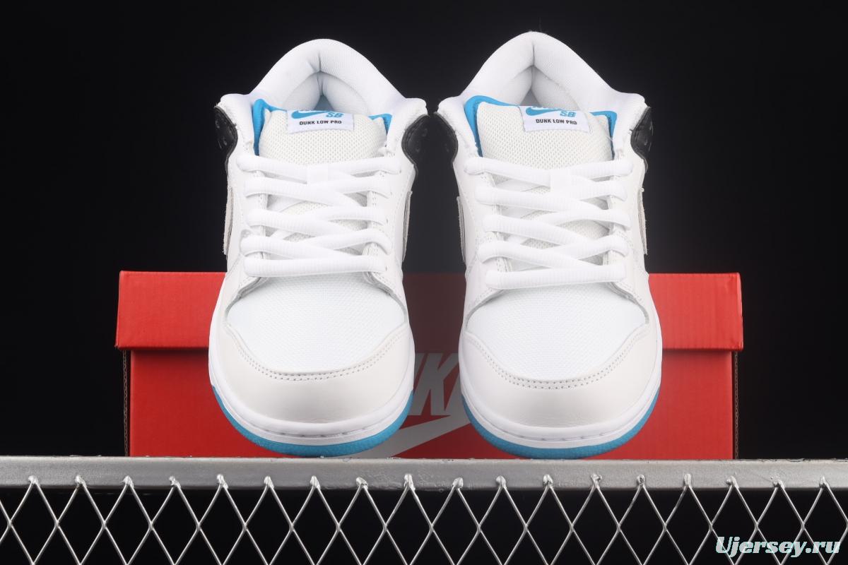 NIKE SB DUNK Low Prm laser blue color SB buckle rebound fashion casual board shoes BQ6817-101